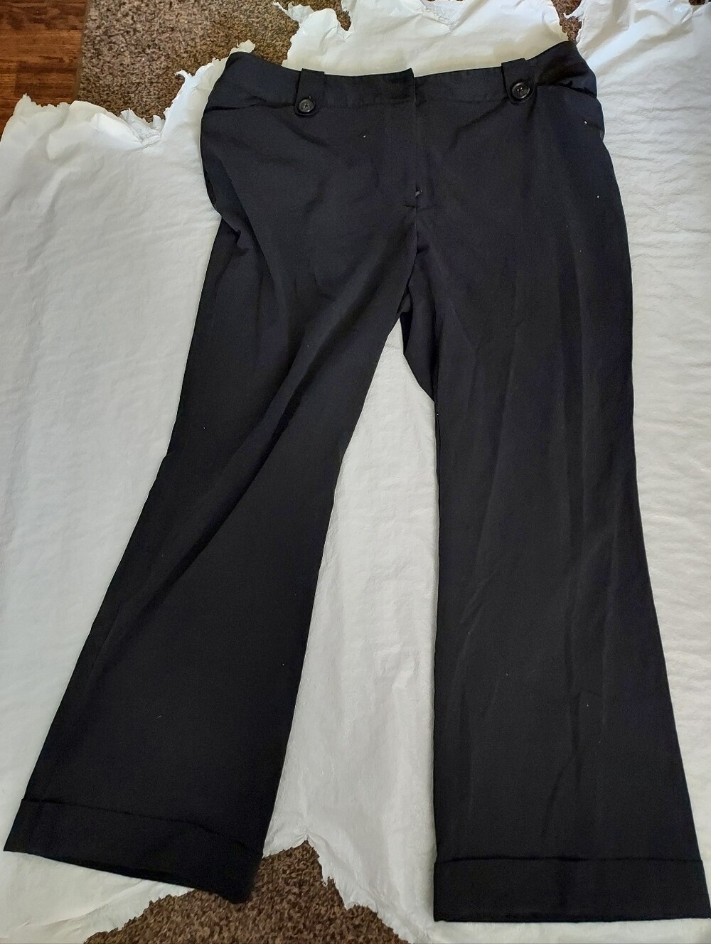 Apt. 9 Black Wide-Leg Trouser Pants
